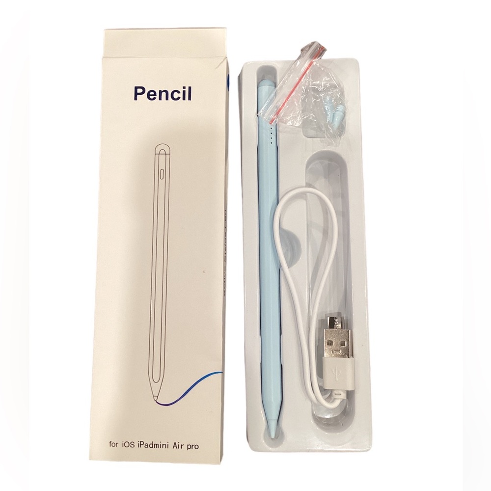 Active Stylus Pen for iOS iPadmini Air pro | light blue | NIB | school work art